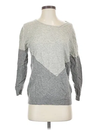 Pre-owned J.crew Collection Cashmere Pullover Sweater In Gray