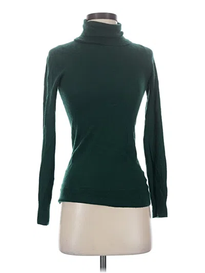 Pre-owned J.crew Collection Cashmere Pullover Sweater In Green