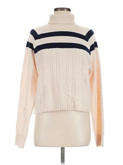 Pre-owned J.crew Collection Cashmere Pullover Sweater In Ivory