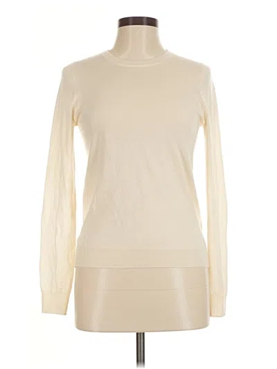 Pre-owned J.crew Collection Cashmere Pullover Sweater In Ivory