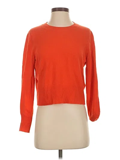 Pre-owned J.crew Collection Cashmere Pullover Sweater In Orange