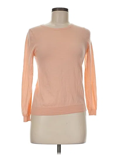 Pre-owned J.crew Collection Cashmere Pullover Sweater In Orange