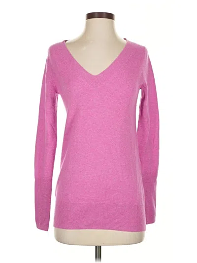 Pre-owned J.crew Collection Cashmere Pullover Sweater In Pink
