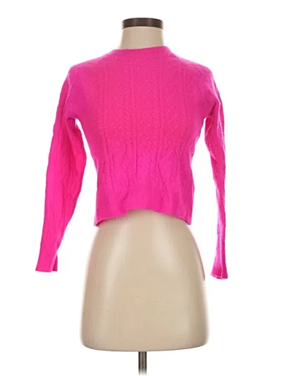 Pre-owned J.crew Collection Cashmere Pullover Sweater In Pink