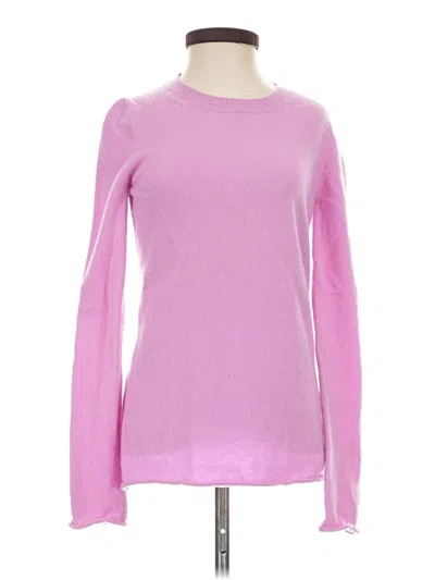Pre-owned J.crew Collection Cashmere Pullover Sweater In Pink