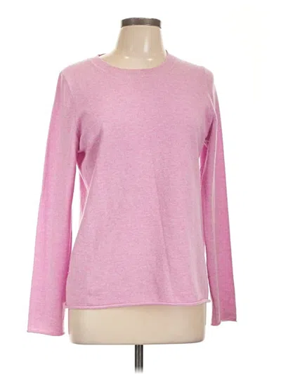 Pre-owned J.crew Collection Cashmere Pullover Sweater In Pink