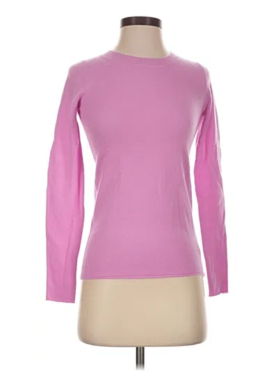 Pre-owned J.crew Collection Cashmere Pullover Sweater In Pink