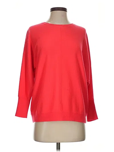 Pre-owned J.crew Collection Cashmere Pullover Sweater In Red