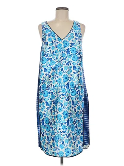 Pre-owned J.crew Collection Casual Dress In Blue