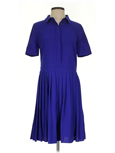 Pre-owned J.crew Collection Casual Dress In Blue