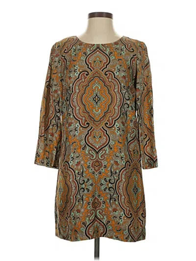 Pre-owned J.crew Collection Casual Dress In Brown