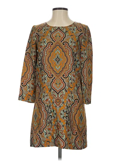 Pre-owned J.crew Collection Casual Dress In Brown