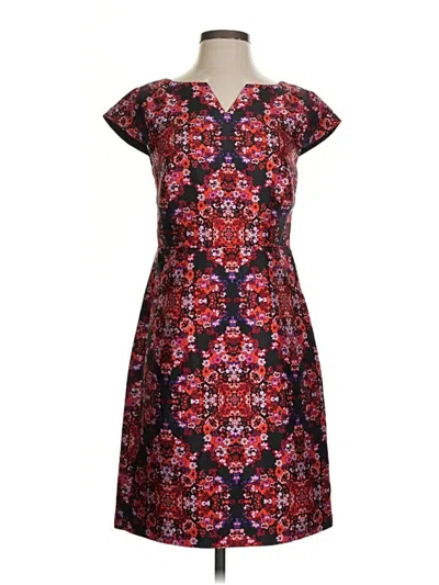 Pre-owned J.crew Collection Casual Dress In Burgundy
