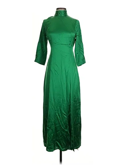 Pre-owned J.crew Collection Casual Dress In Green