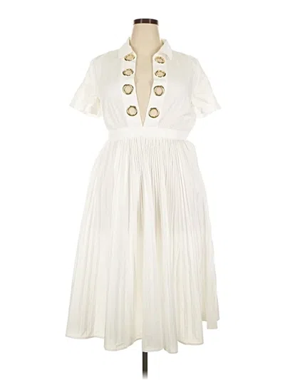 Pre-owned J.crew Collection Casual Dress In Ivory