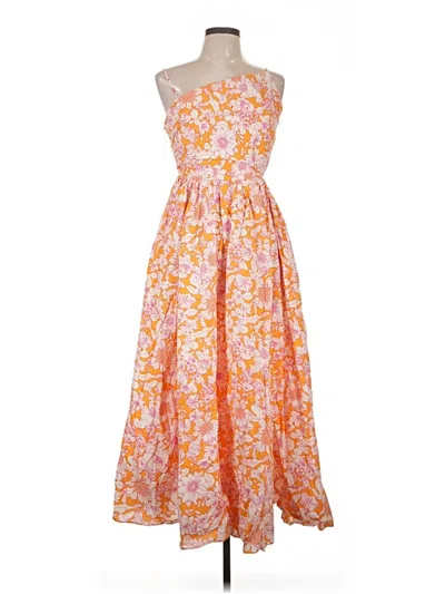 Pre-owned J.crew Collection Casual Dress In Orange