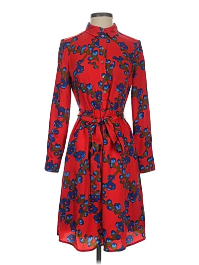 Pre-owned J.crew Collection Casual Dress In Red