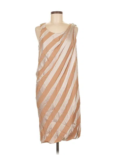 Pre-owned J.crew Collection Casual Dress In Tan