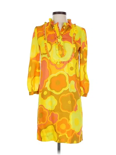 Pre-owned J.crew Collection Casual Dress In Yellow