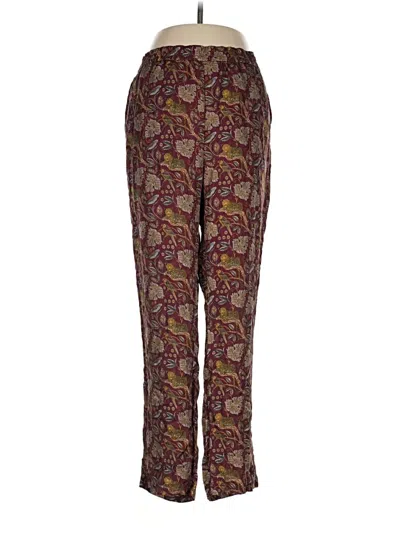Pre-owned J.crew Collection Casual Pants In Burgundy