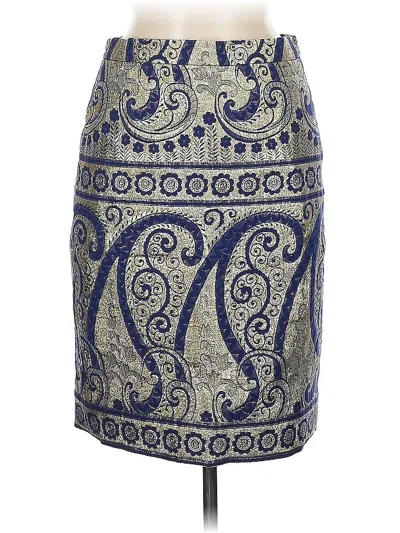 Pre-owned J.crew Collection Casual Skirt In Blue