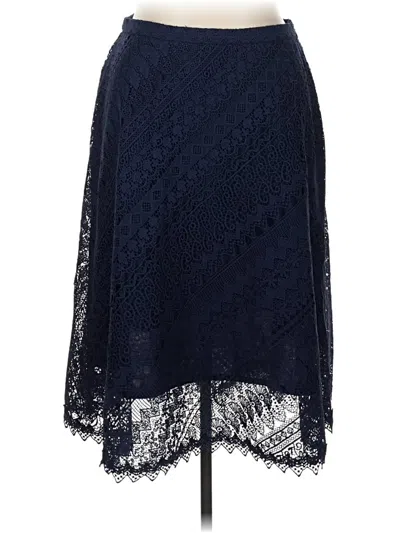 Pre-owned J.crew Collection Casual Skirt In Blue
