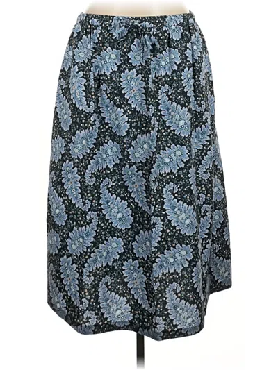 Pre-owned J.crew Collection Casual Skirt In Blue