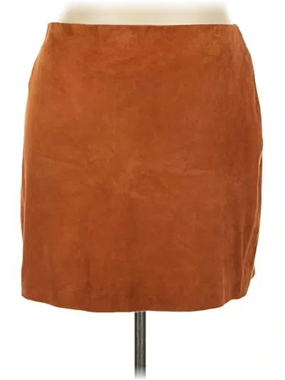 Pre-owned J.crew Collection Casual Skirt In Brown