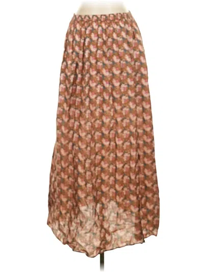 Pre-owned J.crew Collection Casual Skirt In Brown