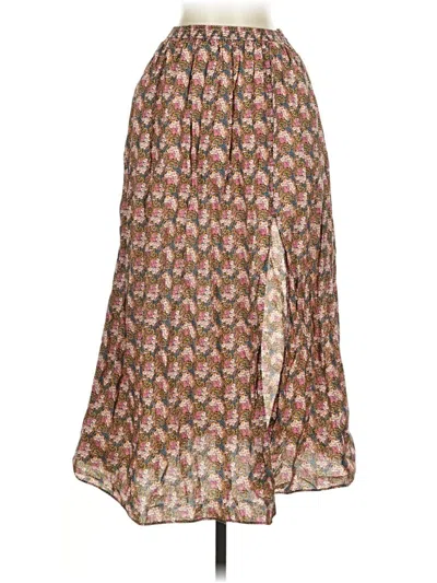 Pre-owned J.crew Collection Casual Skirt In Brown
