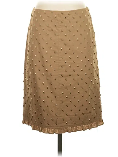 Pre-owned J.crew Collection Casual Skirt In Brown