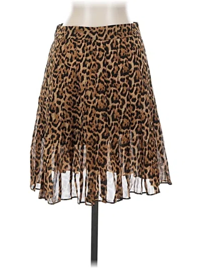 Pre-owned J.crew Collection Casual Skirt In Brown