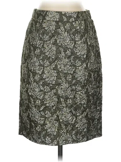 Pre-owned J.crew Collection Casual Skirt In Gray
