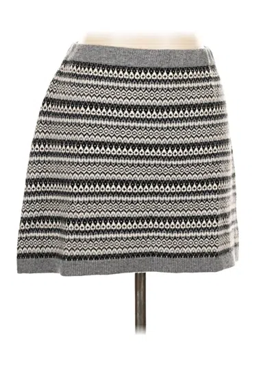Pre-owned J.crew Collection Casual Skirt In Gray