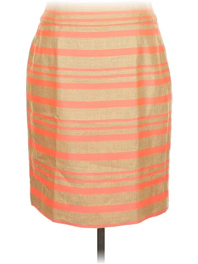Pre-owned J.crew Collection Casual Skirt In Orange