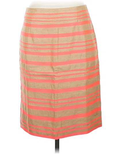 Pre-owned J.crew Collection Casual Skirt In Orange