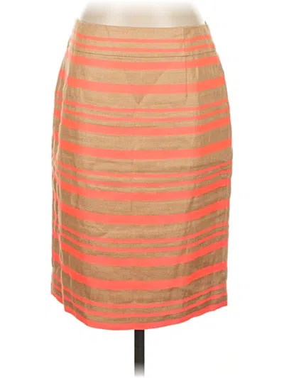 Pre-owned J.crew Collection Casual Skirt In Orange