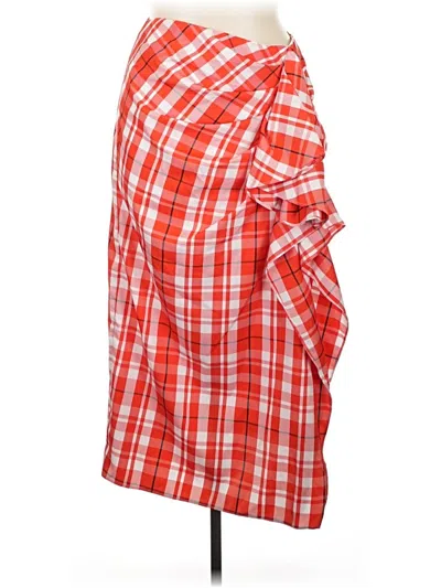 Pre-owned J.crew Collection Casual Skirt In Orange