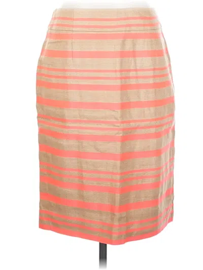 Pre-owned J.crew Collection Casual Skirt In Orange