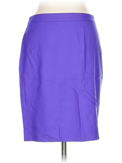 Pre-owned J.crew Collection Casual Skirt In Purple