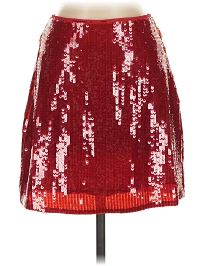 Pre-owned J.crew Collection Casual Skirt In Red