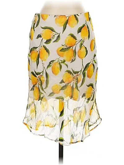 Pre-owned J.crew Collection Casual Skirt In Yellow