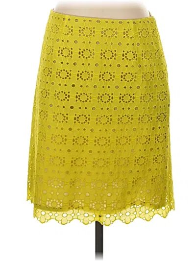 Pre-owned J.crew Collection Casual Skirt In Yellow