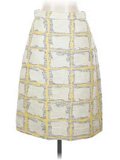 Pre-owned J.crew Collection Casual Skirt In Yellow