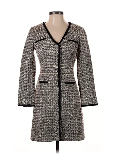 Pre-owned J.crew Collection Coat In Gray