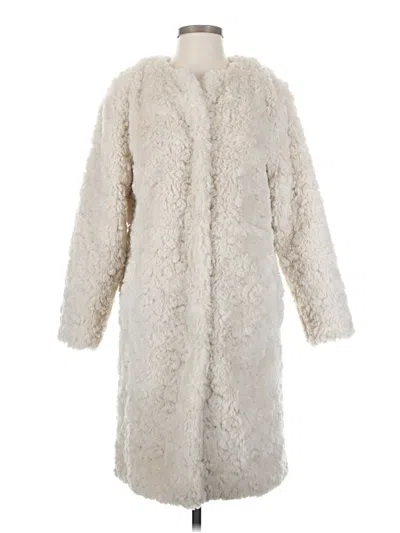 Pre-owned J.crew Collection Coat In Ivory