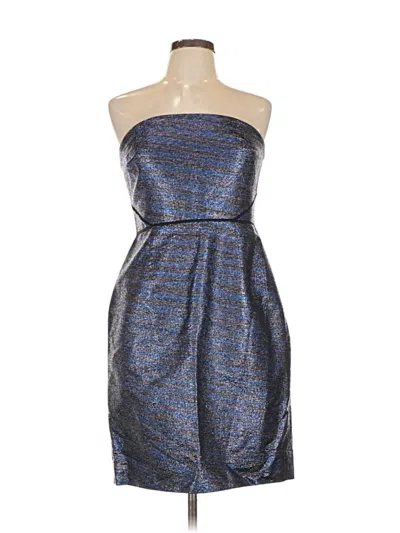 Pre-owned J.crew Collection Cocktail Dress In Blue
