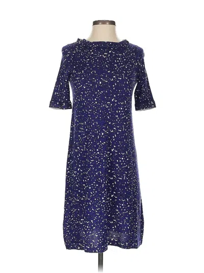 Pre-owned J.crew Collection Cocktail Dress In Blue