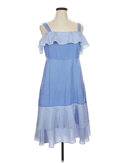 Pre-owned J.crew Collection Cocktail Dress In Blue