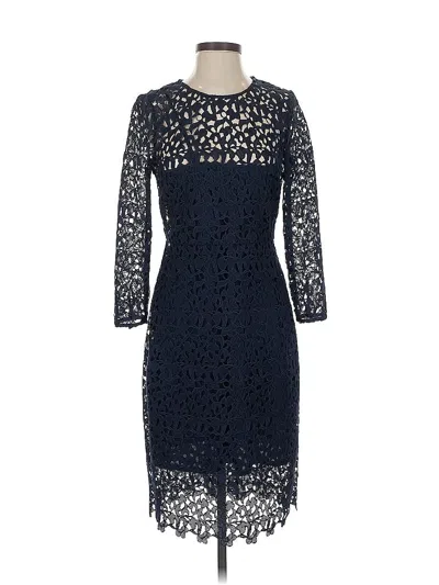 Pre-owned J.crew Collection Cocktail Dress In Blue